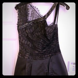 BCBG lace and satin mini dress